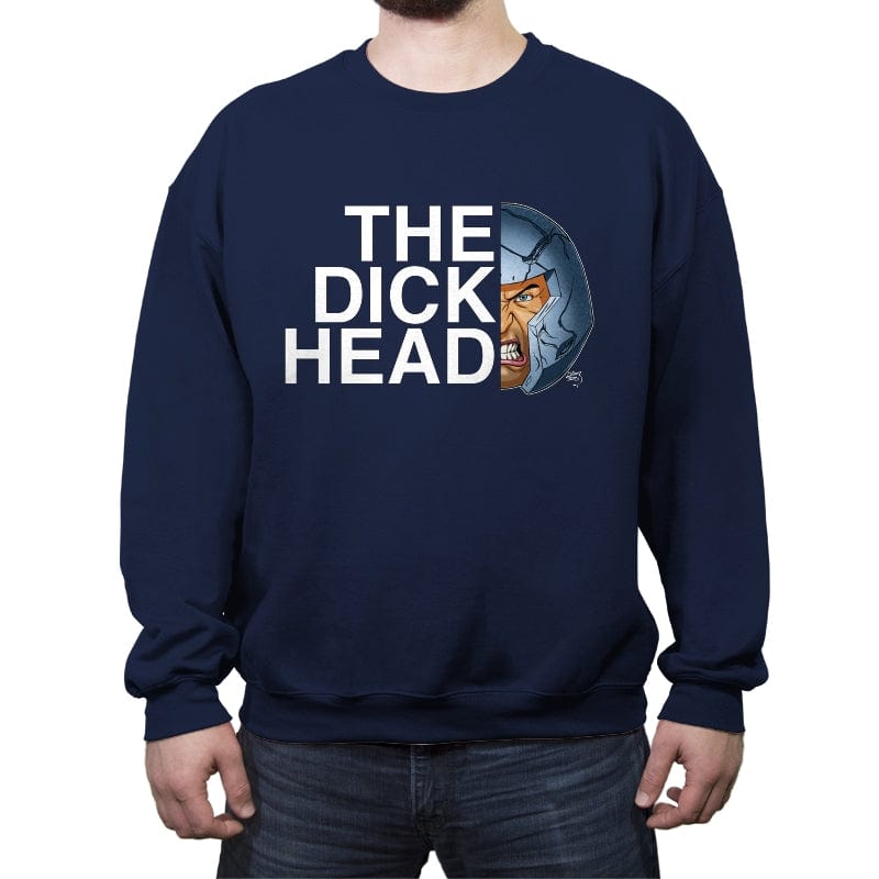 The Dick Head - Crew Neck Sweatshirt Crew Neck Sweatshirt RIPT Apparel Small / Navy