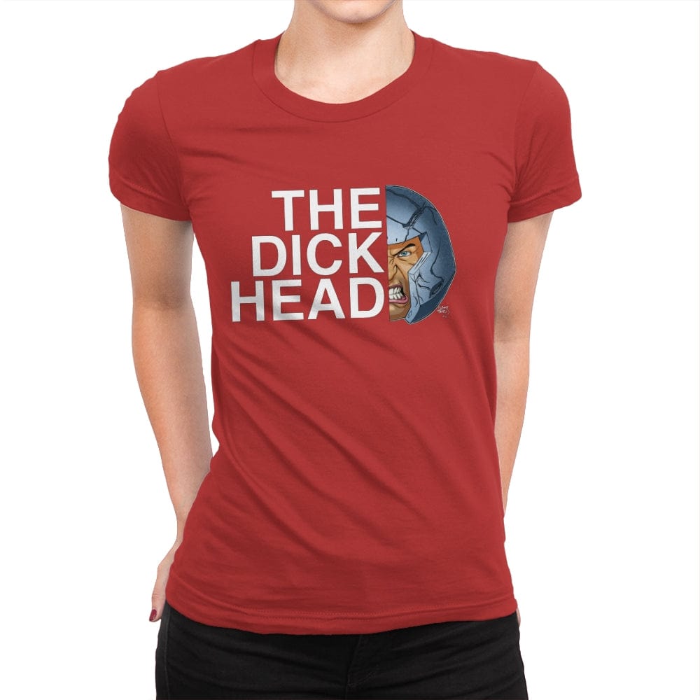 The Dick Head - Womens Premium T-Shirts RIPT Apparel Small / Red