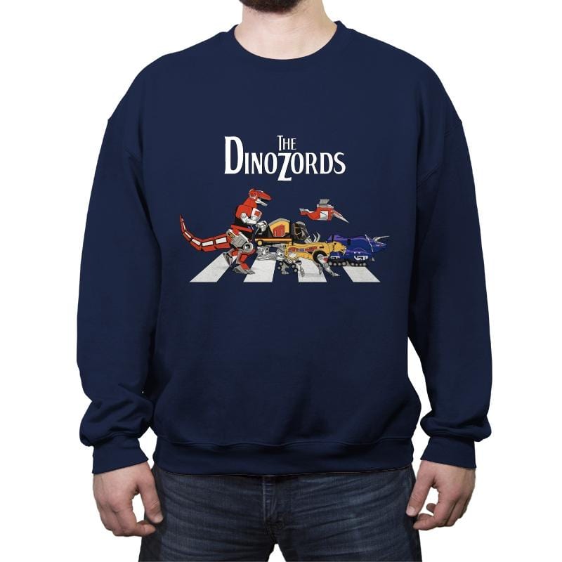 The Dinozords - Crew Neck Sweatshirt Crew Neck Sweatshirt RIPT Apparel Small / Navy