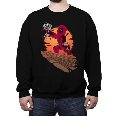 The Dog King - Crew Neck Sweatshirt Crew Neck Sweatshirt RIPT Apparel Small / Black