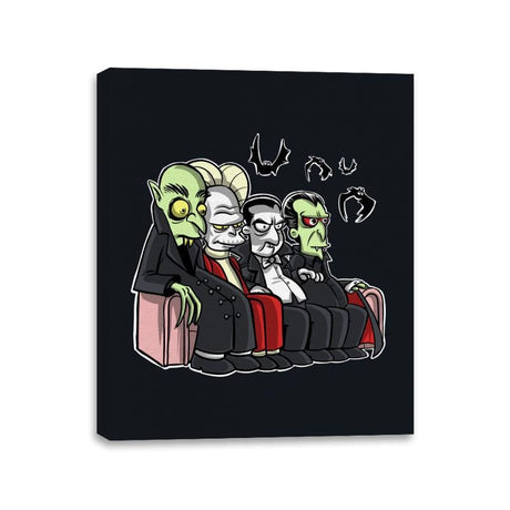 The Draculas - Canvas Wraps Canvas Wraps RIPT Apparel 11x14 / Black