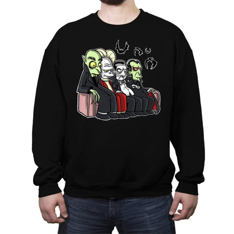 The Draculas - Crew Neck Sweatshirt Crew Neck Sweatshirt RIPT Apparel Small / Black