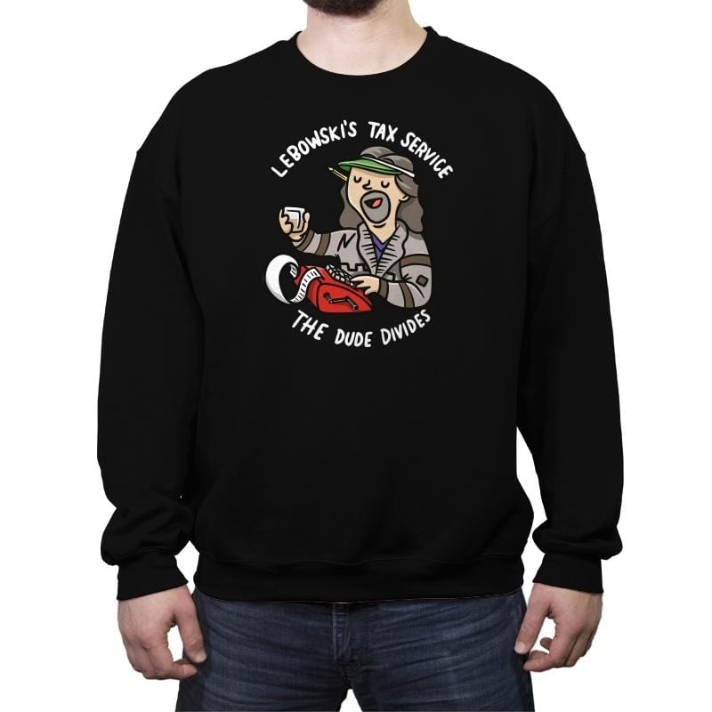 The Dude Divides - Crew Neck Sweatshirt Crew Neck Sweatshirt RIPT Apparel Small / Black