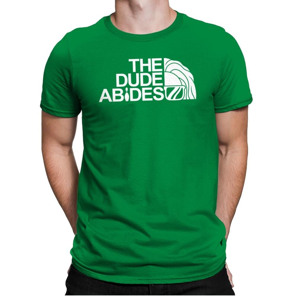 The Dude Face - Mens Premium T-Shirts RIPT Apparel Small / Kelly