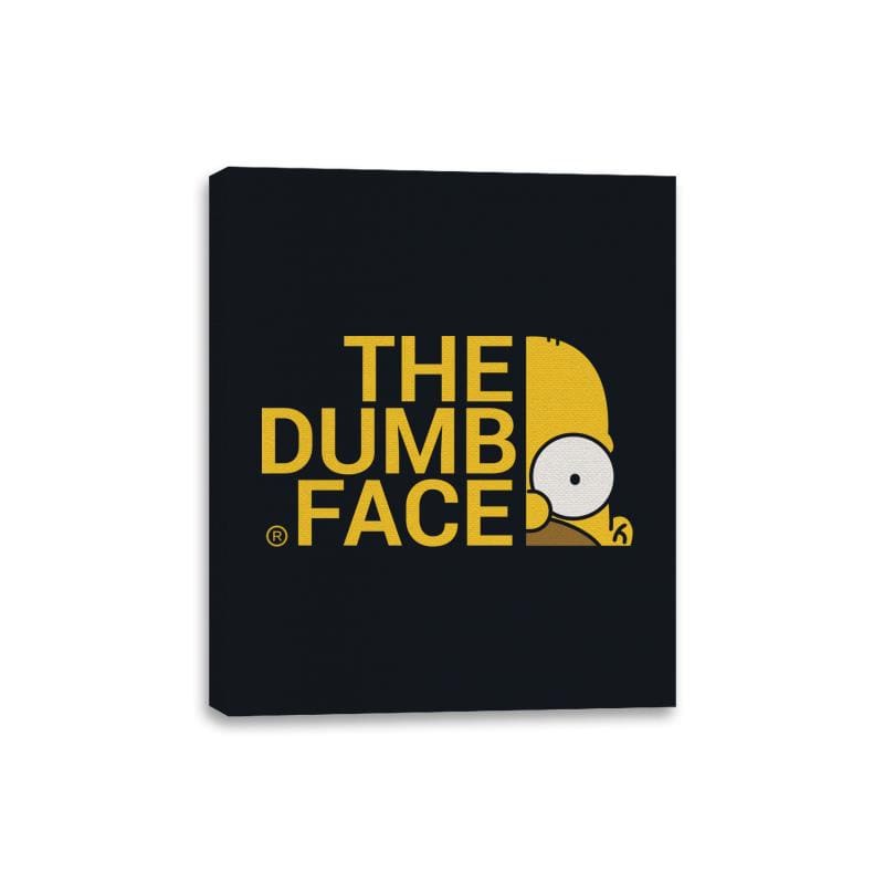 The Dumb Face - Canvas Wraps Canvas Wraps RIPT Apparel 8x10 / Black