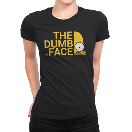 The Dumb Face - Womens Premium T-Shirts RIPT Apparel Small / Black