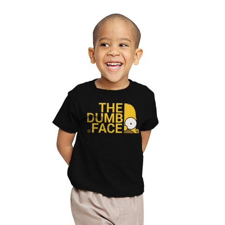 The Dumb Face - Youth T-Shirts RIPT Apparel X-small / Black