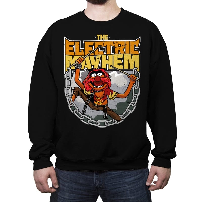 The Electric Mayhem - Crew Neck Sweatshirt Crew Neck Sweatshirt RIPT Apparel Small / Black