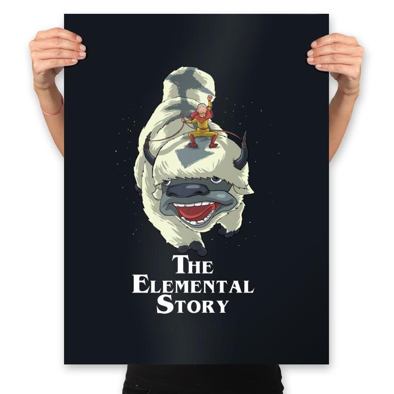 The Elemental Story  - Prints Posters RIPT Apparel 18x24 / Black