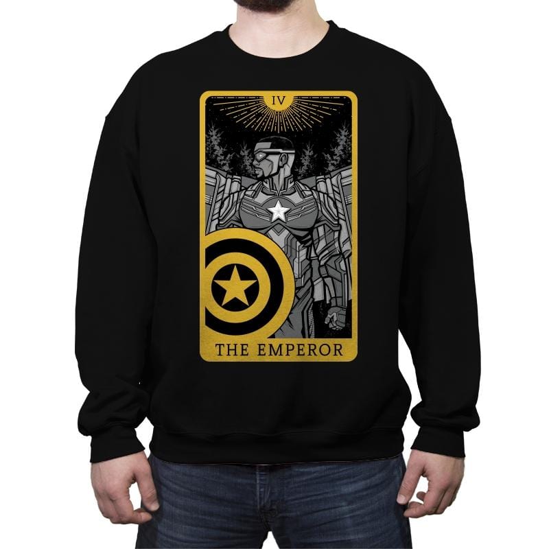 The Emperor - Crew Neck Sweatshirt Crew Neck Sweatshirt RIPT Apparel Small / Black