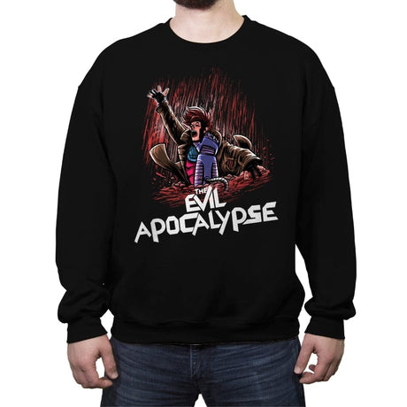The Evil Apocalypse - Crew Neck Sweatshirt Crew Neck Sweatshirt RIPT Apparel Small / Black