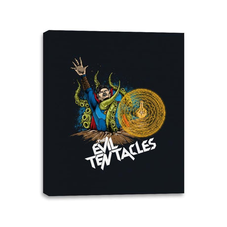 The Evil Tentacles - Canvas Wraps Canvas Wraps RIPT Apparel 11x14 / Black