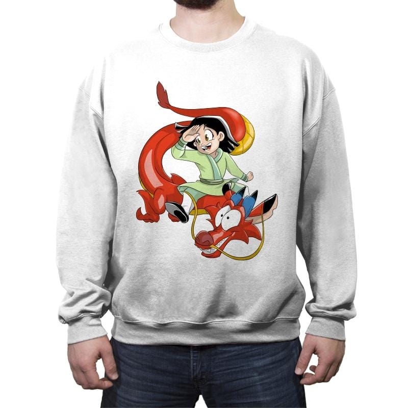 The Fa's dragon - Crew Neck Sweatshirt Crew Neck Sweatshirt RIPT Apparel Small / White