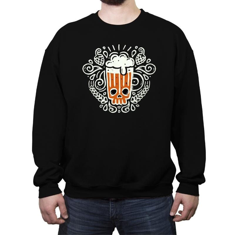 The Fall Brew - Crew Neck Sweatshirt Crew Neck Sweatshirt RIPT Apparel Small / Black