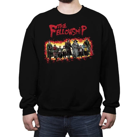 The Fellowship - Crew Neck Sweatshirt Crew Neck Sweatshirt RIPT Apparel Small / Black