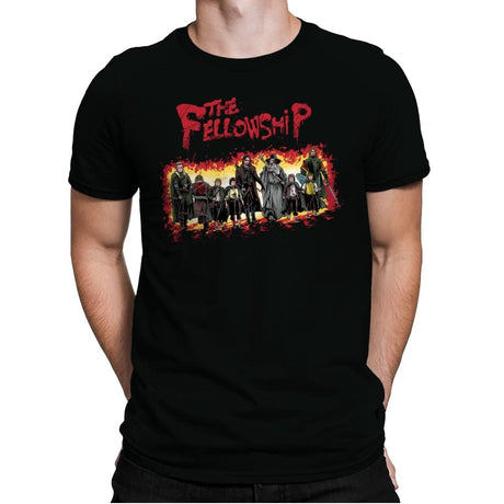 The Fellowship - Mens Premium T-Shirts RIPT Apparel Small / Black