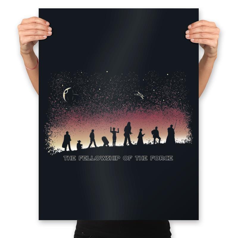 The Fellowship of the Force - Prints Posters RIPT Apparel 18x24 / Black