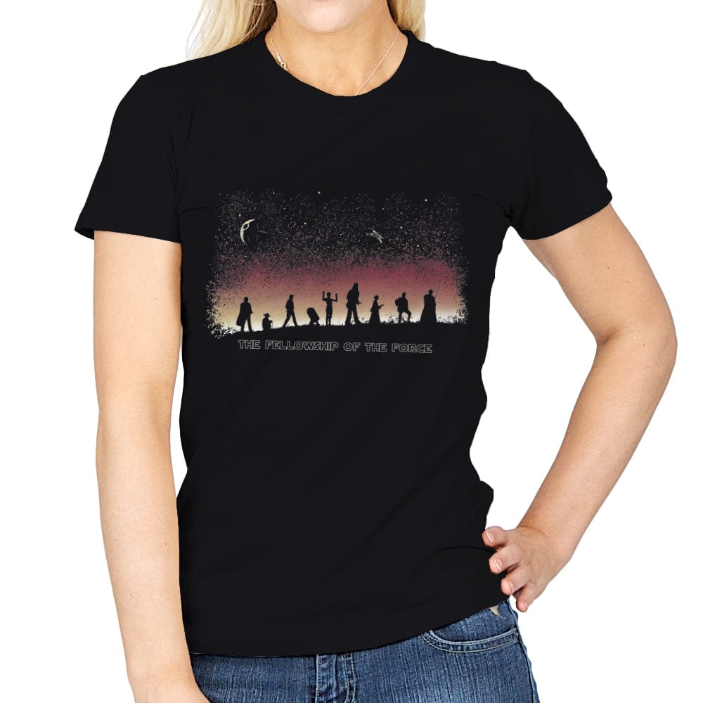 The Fellowship of the Force - Womens T-Shirts RIPT Apparel Small / Black