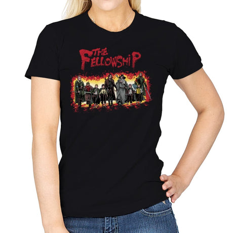 The Fellowship - Womens T-Shirts RIPT Apparel Small / Black