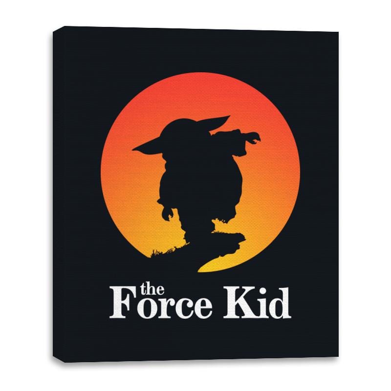 The Force Kid - Canvas Wraps Canvas Wraps RIPT Apparel 16x20 / Black