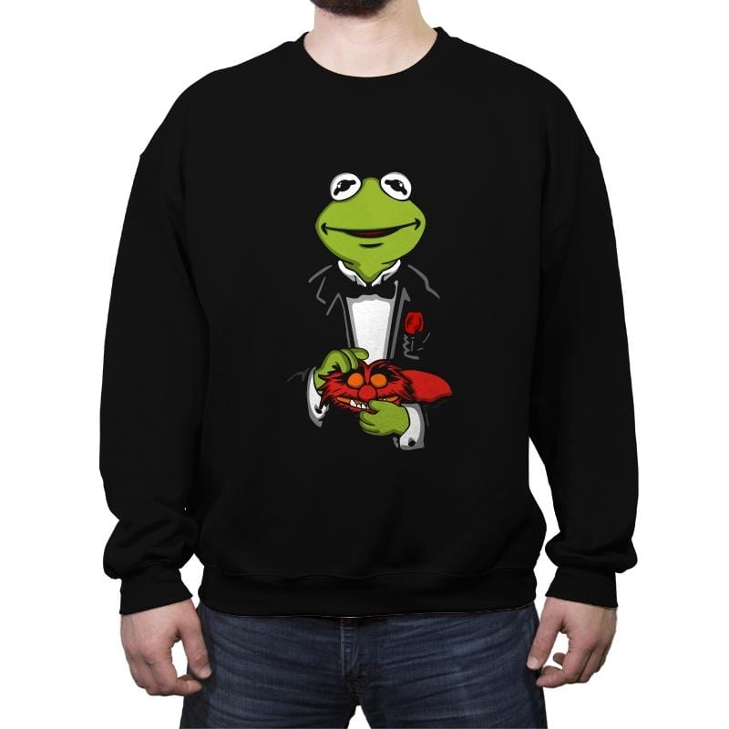 The Frogfather - Crew Neck Sweatshirt Crew Neck Sweatshirt RIPT Apparel Small / Black