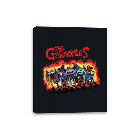 The Gargoyles - Canvas Wraps Canvas Wraps RIPT Apparel 8x10 / Black