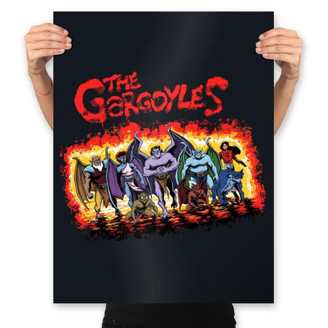 The Gargoyles - Prints Posters RIPT Apparel 18x24 / Black