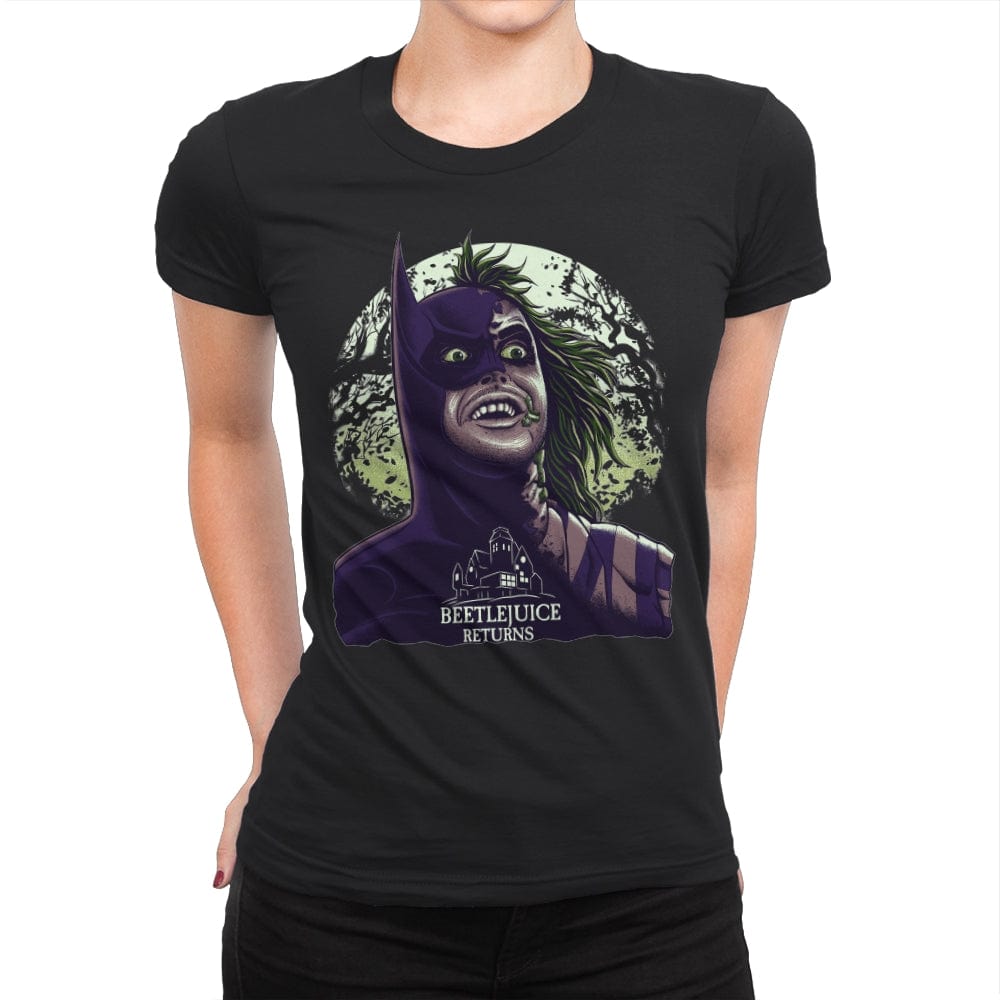 The Ghost Returns  - Womens Premium T-Shirts RIPT Apparel Small / Black