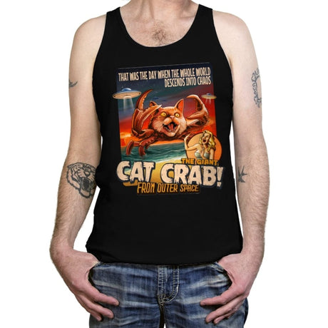 The Giant Cat Crab from Outer Space - Tanktop Tanktop RIPT Apparel X-Small / Black