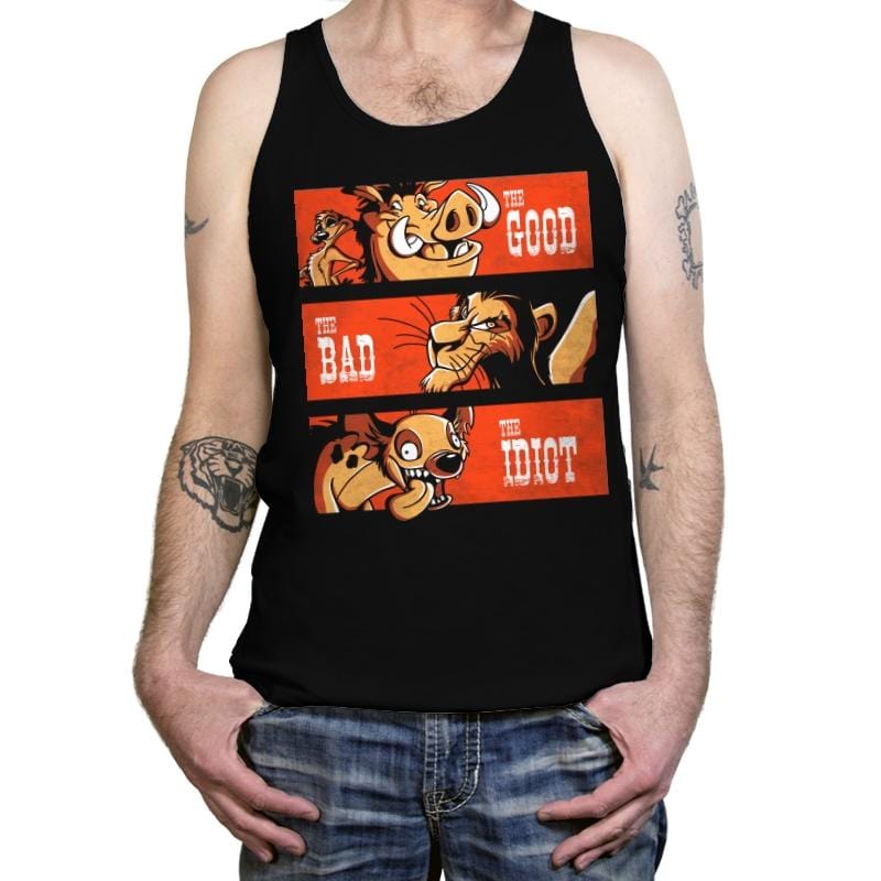 The Good The Bad And The Idiot - Tanktop Tanktop RIPT Apparel X-Small / Black