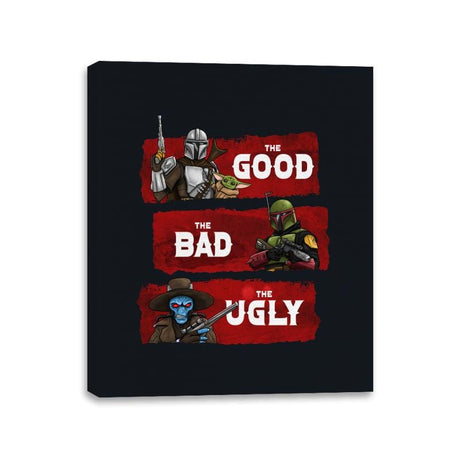 The Good, The Bad, The Ugly - Canvas Wraps Canvas Wraps RIPT Apparel 11x14 / Black