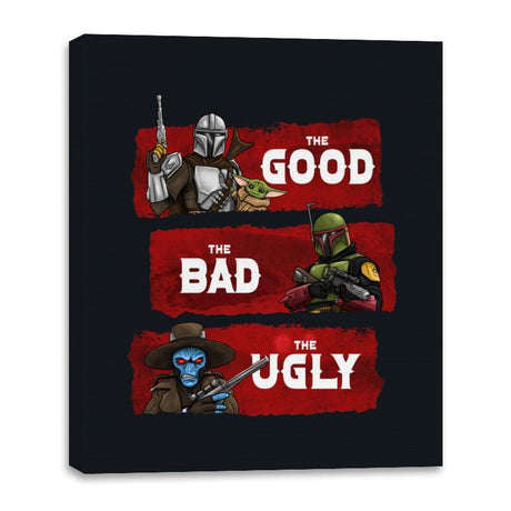 The Good, The Bad, The Ugly - Canvas Wraps Canvas Wraps RIPT Apparel 16x20 / Black