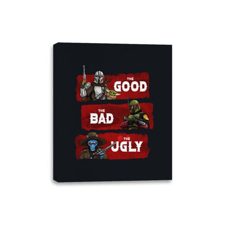 The Good, The Bad, The Ugly - Canvas Wraps Canvas Wraps RIPT Apparel 8x10 / Black