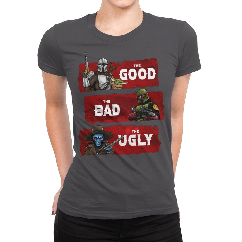 The Good, The Bad, The Ugly - Womens Premium T-Shirts RIPT Apparel Small / Heavy Metal