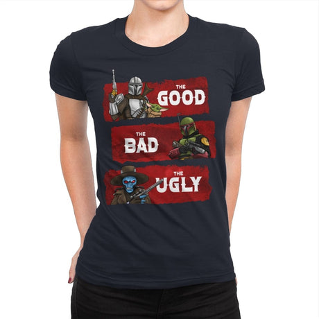 The Good, The Bad, The Ugly - Womens Premium T-Shirts RIPT Apparel Small / Midnight Navy