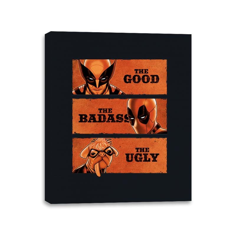 The Good, the Badass and the Ugly - Canvas Wraps Canvas Wraps RIPT Apparel 11x14 / Black