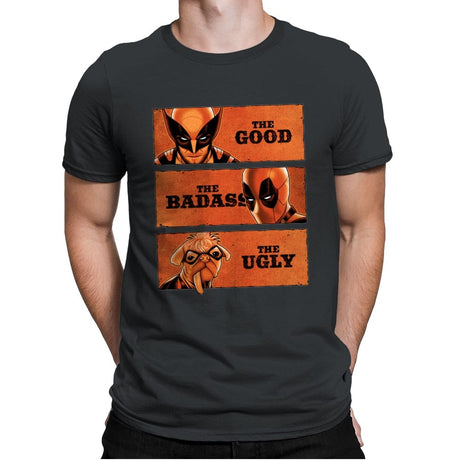 The Good, the Badass and the Ugly - Mens Premium T-Shirts RIPT Apparel Small / Heavy Metal