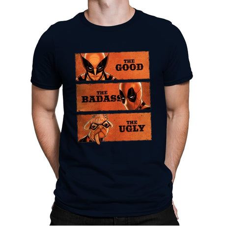 The Good, the Badass and the Ugly - Mens Premium T-Shirts RIPT Apparel Small / Midnight Navy