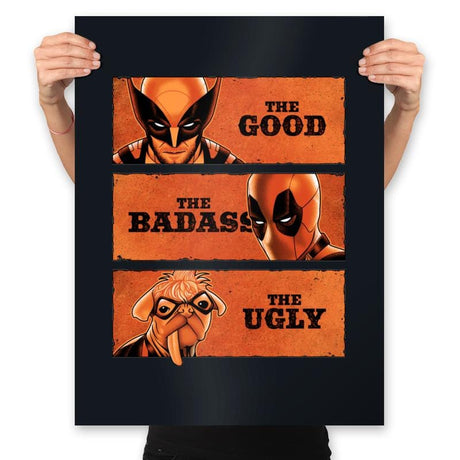 The Good, the Badass and the Ugly - Prints Posters RIPT Apparel 18x24 / Black