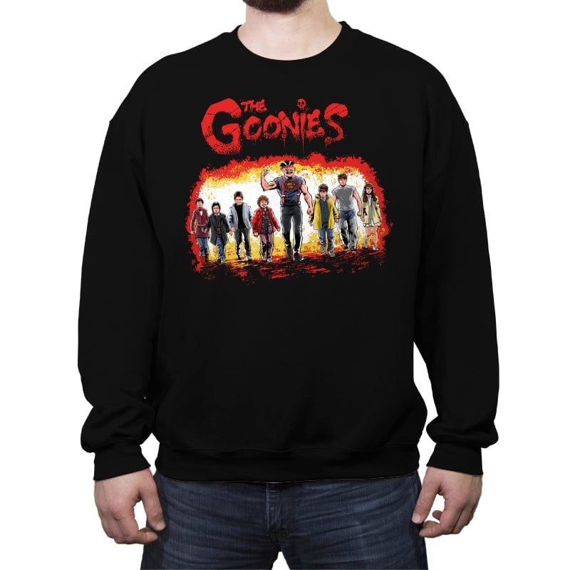 The Goonies - Crew Neck Sweatshirt Crew Neck Sweatshirt RIPT Apparel Small / Black