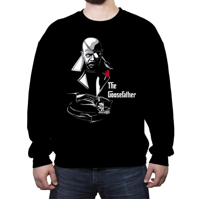 The Goosefather... - Crew Neck Sweatshirt Crew Neck Sweatshirt RIPT Apparel Small / Black