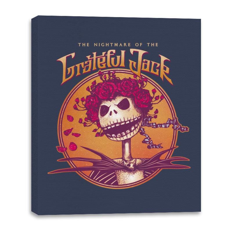 The Grateful Jack - Canvas Wraps Canvas Wraps RIPT Apparel 8x10 / Navy