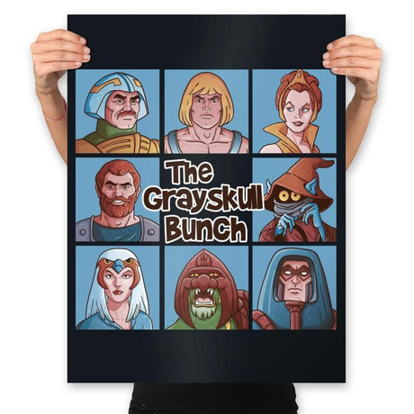 The Grayskull Bunch - Prints Posters RIPT Apparel 18x24 / Black