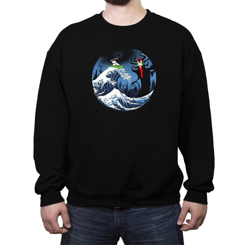 The Great Battle - Crew Neck Sweatshirt Crew Neck Sweatshirt RIPT Apparel Small / Black