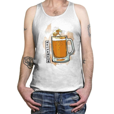 The great beer off Kanagawa - Tanktop Tanktop RIPT Apparel X-Small / White