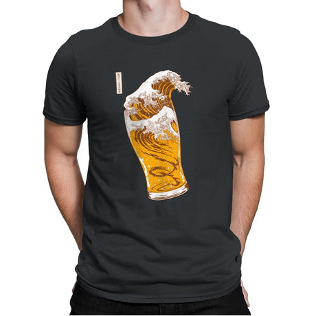 The Great Beer Wave - Mens Premium T-Shirts RIPT Apparel Small / Heavy Metal