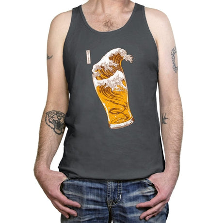 The Great Beer Wave - Tanktop Tanktop RIPT Apparel X-Small / Asphalt