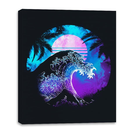 The Great Retrowave Orb - Canvas Wraps Canvas Wraps RIPT Apparel 16x20 / Black