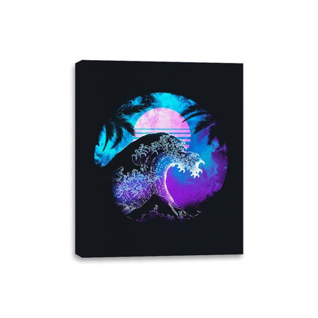 The Great Retrowave Orb - Canvas Wraps Canvas Wraps RIPT Apparel 8x10 / Black