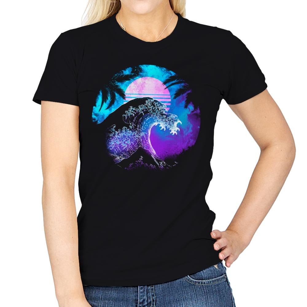 The Great Retrowave Orb - Womens T-Shirts RIPT Apparel Small / Black